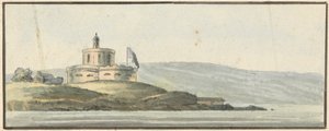 St. Mawes Castle, Falmouth, East South East af John Thomas Serres