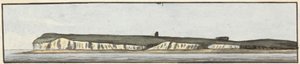 The North Foreland (en af tre tegninger på en montering) af John Thomas Serres