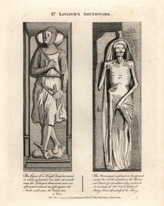 Gravbilleder i St Saviours Southwark af John Thomas Smith