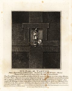 Guy, Earl of Warwick, fra en basso-relievio i Warwick Lane af John Thomas Smith