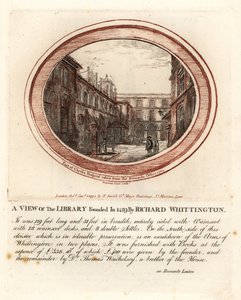 Bibliotek grundlagt i 1429 af Richard Whittington på Christs Hospital, London af John Thomas Smith