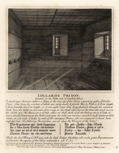 Lollards Prison, i tårnet på Lambeth Palace af John Thomas Smith