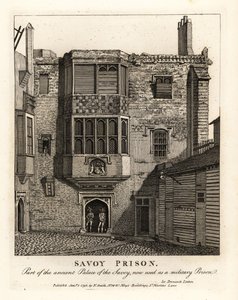 Savoy-fængslet, en del af Savoyens gamle palads, brugt som militærfængsel i det 18. århundrede