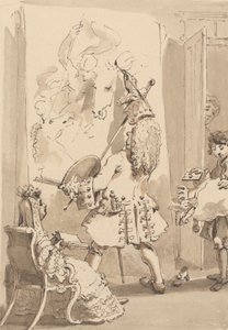 Sir James Thornhills dreng går ind i sin herres malerum for at levere bundtet og et brev i Lady Thornhills nærvær af John Thomas Smith