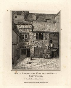 Sydlige rester af Winchester House, Southwark af John Thomas Smith
