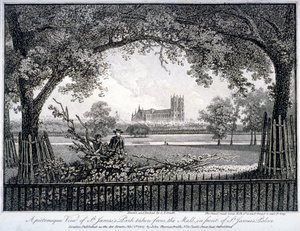 St James Park, fra indkøbscentret foran St James