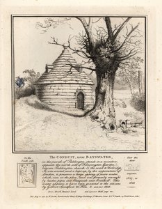 Ledningen nær Bayswater, Paddington, bygget for at bevare en stor kilde med rent vand af John Thomas Smith
