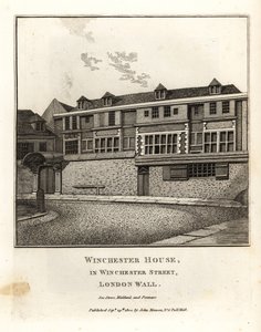 Winchester House i Winchester Street, London Wall af John Thomas Smith