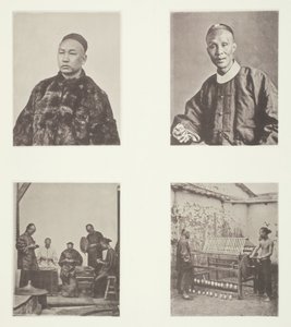 A Cantonese Gentleman, A Cantonese Gentleman, Schroffing Dollars, Reeling Silk, ca. 1868. af John Thomson