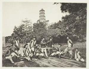 Tartarsoldater, ca. 1868. af John Thomson
