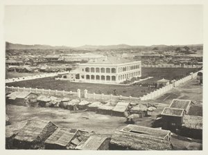 Den gamle fabriksplads, Canton, ca. 1868. af John Thomson
