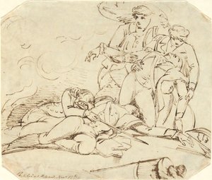 General Montgomerys død i angrebet på Quebec, 31. december 1775 af John Trumbull