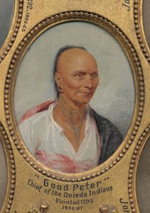 „Guter Peter“, Häuptling der Oneida-Indianer (ca. 1717-1793) af John Trumbull