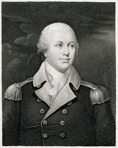 Generalmajor Nathaniel Greene (1742-86), indgraveret af John B. Forrest (1814-70) af John Trumbull