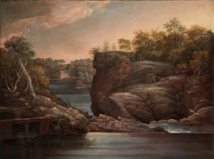 Norwich Falls (eller The Falls of the Yantic ved Norwich) af John Trumbull