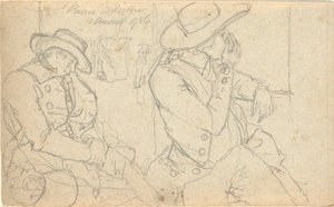 Uden titel, fra folio: Skitser i Frankrig og Tyskland, et af 22 ark i Folio B af John Trumbull