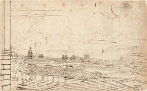 Udsigt over Paris af John Trumbull