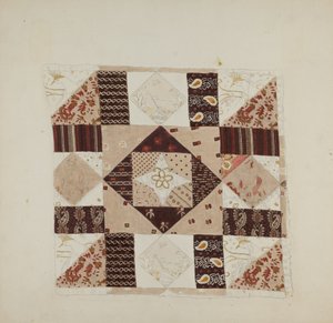 Trykt bomuld (quilt) af John Tubrant