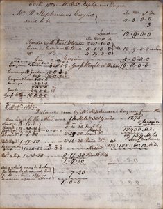 Detaljer om raketten fra Rastricks notesbog, Rainhill Trials, 1829 af John Urpeth Rastrick