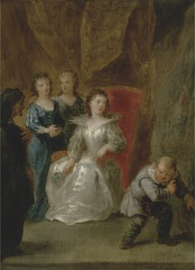 En scene fra Don Quixote (bind II, kapitel XXIII) (olie på lærred) af John Vanderbank