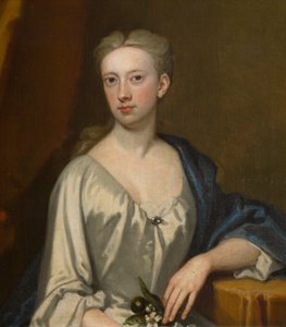 Portræt af Lady Ann Newport, Lady Bridgeman (1690-1752), ca. 1714-39 (olie på lærred) af John Vanderbank
