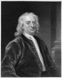 Portræt af Sir Isaac Newton (1642-1727), graveret af Edward Scriven (1775-1841)