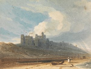 Bamburgh Castle, Northumberland af John Varley