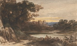 Barnard Castle, County Durham af John Varley