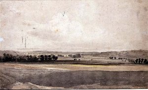 I nærheden af Handborough, Oxon af John Varley