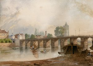 Den gamle Battersea-bro af John Varley
