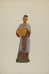 Tebutiksfigur, ca. 1938. af John W Kelleher