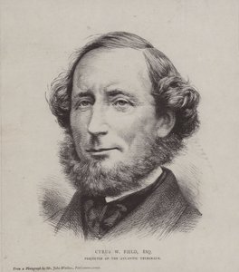 Cyrus West Field, amerikansk finansmand involveret i at lægge det første transatlantiske telegrafkabel i 1858