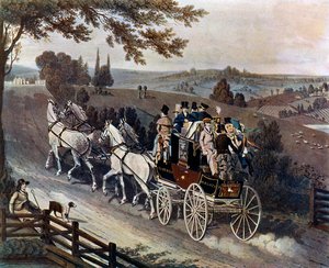 Scenecoach, 1822, c1920 af John Watson