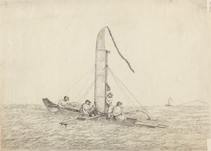 En sejlerkano af Otaheite af John Webber