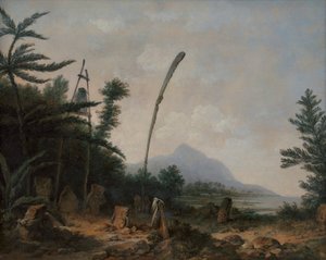 Gravplads i Sydhavet af John Webber