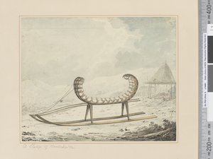 F.40 A Sledge of Kamtschatka, c.1783-84 (akvarel) af John Webber