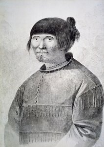 Portræt af tatoveret indfødt fra øen Unalaska af John Webber