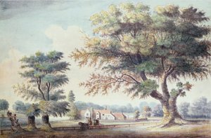 The Old Cheesecake House, nord for Serpentine, 1786 af John White
