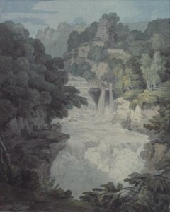 Corra Linn: Et af vandfaldene i Clyde af John White Abbott