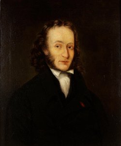 Portræt af Niccolò Paganini 1782-1840, 1836 af John Whittle