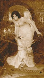 The Lady of Shalott (fotogravure) af John William (after) Waterhouse