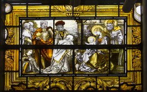 Oxford, Trinity College, James Powell & Sons, John William Brown (1842-1928), The Adoration of the Magi, 1885 af John William Brown