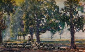 At passe flokkene, c1895