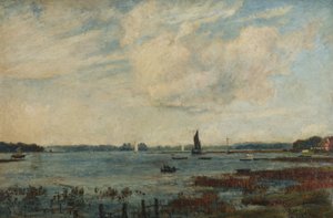 Tidal Breeze, Gosport, Hampshire (olie på lærred)