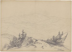 Bjerglandskab af John William Casilear