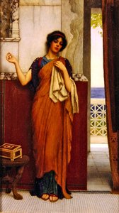 Et sting i tiden (tomgangstanker) af John William Godward