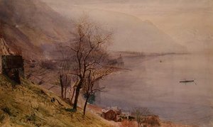 Over Montreux af John William Inchbold