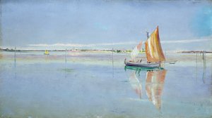On the Lagoon, Venedig (olie på lærred)