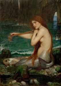 En havfrue af John William Waterhouse