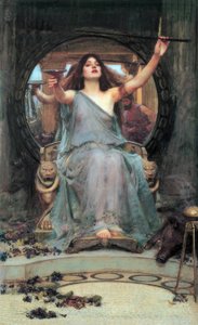 Circe giver Odysseus en kop af John William Waterhouse